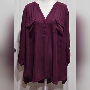 Torrid Plum Harper Blouse